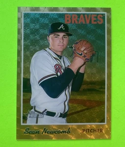 1/1 Sean Newcomb Topps Heritage GOLD SUPERFRACTOR - Picture 1 of 3