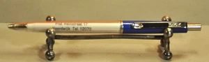 Bolígrafo empujador alemán vintage azul y CT de 1989 "Toppoint" - Imagen 1 de 9