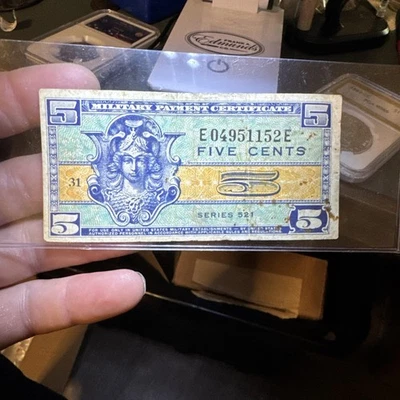 1954 USA 5 Cents Military Payment Certificate *P-M29*                 *UNC* - Image 1 of 4