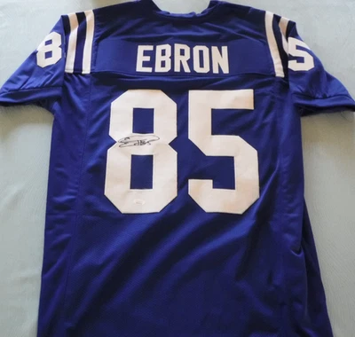 INDIANAPOLIS COLTS  AUTOGRAPHED JERSEY  ERIC EBRON CUSTOM COLTS JERSEY JSA COA - Image 1 of 4