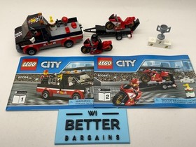 Lego City Racing Bike Transporter Octan Set 60084 with Minifigures/Manual