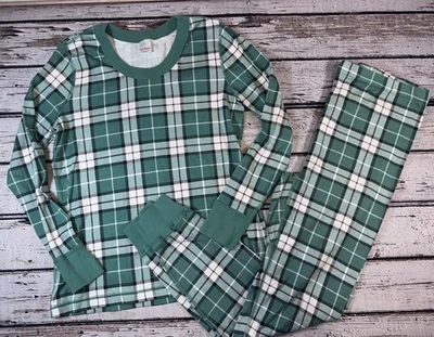 Juego de 2 pijama de algodón a cuadros verde Hanna Andersson unisex adulto XL XXL Foto 1 de 4