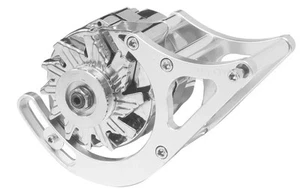 Holden 253 308 Alternator Bracket Driver Side Mid Mount Polished Alloy - Picture 1 of 2