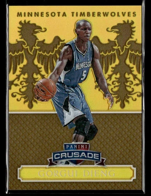 Gorgui Dieng 2014-15 Panini Excalibur #3 Crusade Gold /10 Minnesota Timberwolves - Image 1 of 2