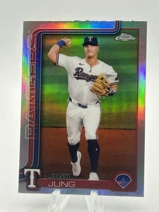 2025 Topps Chrome REFRACTOR Josh Jung #220 TEXAS RANGERS - Picture 1 of 2