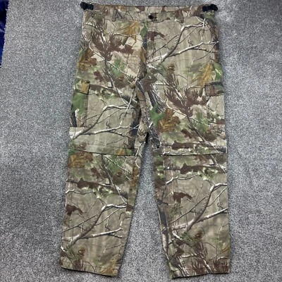 Vintage Y2K Ranger Camo Cargo Pants Mens XL Realtree Camouflage Convertible Hunt - Image 1 of 4