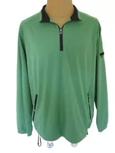 GREG NORMAN LANGARM PULLOVER HERREN LARGE GRÜN 1/4 REISSVERSCHLUSS NEU ohne Etikett - Bild 1 von 5