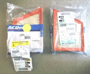 ACDelco A3206C & AC3207C Air Filters OEM 2016-2019 Cadillac CT6 3.0TT Twin Turbo - Picture 1 of 4