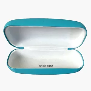 Kate Spade New York Wink Wink Turquoise Blue Eyeglass Hard Case EUC! - Picture 1 of 5