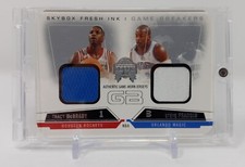 2004-05 SkyBox Fresh Ink Game Breakers Used Jerseys Tracy McGrady Francis /199