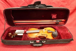 LUDWIG DOETSCH NO.301 BMMG EASTMAN STRINGS 4/4 VIOLIN W/ BOW, CASE - Picture 1 of 8