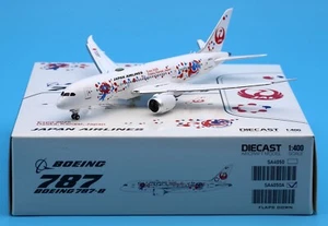 JC Wings 1:400 JAL Boeing B787-8 Diecast Aircraft Jet Model JA823 Flaps Down - Imagen 1 de 13