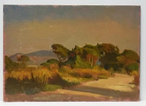 Painting Picture OIL PAINTING ON cardboard canvas FERRUCCIO MATARESI 1950 - Picture 1 of 3