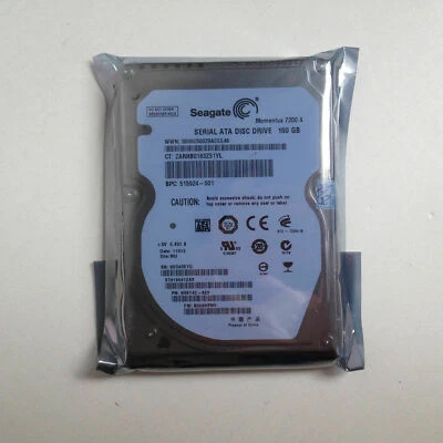 Seagate ST9160412AS 160 GB,SATA,Internal,7200 RPM,16 MB, 2.5" Laptop Hard Drive - Image 1 of 4