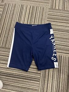 NEW MITCHELL AND NESS COOPERSTOWN NEW YORK YANKEES WOMENS BIKER SHORT LARGE