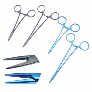 Needle holder Ring Handle 12.5cm/15cm Titanium Ophthalmic Needle Holding Plier - Picture 1 of 15