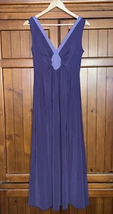 Neu M Precious Curves Nachthemd dunkellila mit hellem Akzent seidig weich fließend - Bild 1 von 5