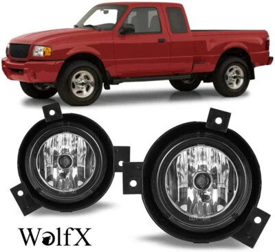 Fog Lights Assembly For 2001 2002 2003 Ford Ranger Front Driving Bumper Lamp L+R - Image 1 of 4