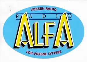 Pegatina QSL ALFA Radio Randers Dinamarca Dinamarca 1995 firmada por Hartvig DX SWL - Imagen 1 de 1