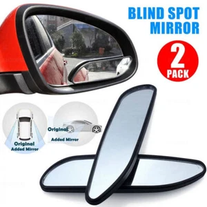 2pcs Car Blind Spot Mirrors 360° Wide Angle Convex Rear Side View Accessories - Picture 1 of 14