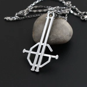 Ghost B.C. Collana Senza Nome Ghoul King Acciaio Inox Simbolo Logo Merch - Foto 1 di 6