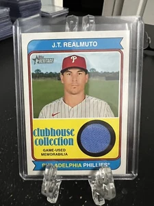 J.T. REALMUTO----2023 TOPPS HERITAGE CLUBHOUSE COLLECTION--- JERSEY----PHILLIES - Picture 1 of 2