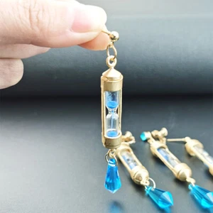 Anime Vanitas Earrings Cosplay Props Cuboid Hourglass Ear Clip Necklace Jewe NM - Bild 1 von 19