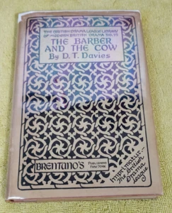 The Barber and The Cow by D. T. Davies Vintage Hardcover DJ Brentanos 1927 - Foto 1 di 7