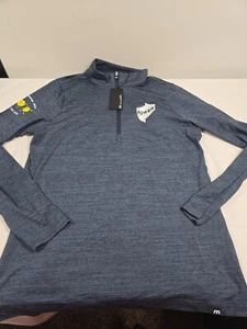Travis Mathew Women's 1/4 Zip Pullover Crestview Lightweight Vintage Indigo 2XL - Picture 1 of 5