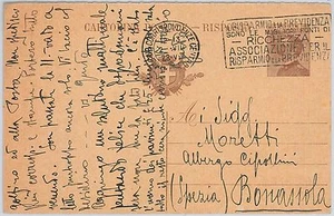 53286 - REGNO - INTERO POSTALE con ANNULLO MECCANICO: PREVIDENZA 1928 - Picture 1 of 1