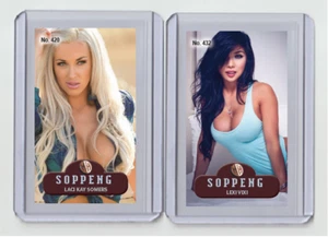 Laci Kay Somers rare MH Soppeng #'d x/3 Tobacco card no. 420 - Zdjęcie 1 z 1