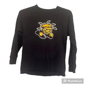 Russell Wichita State Shockers Youth Black Long Sleeve T-Shirt Medium - Picture 1 of 9
