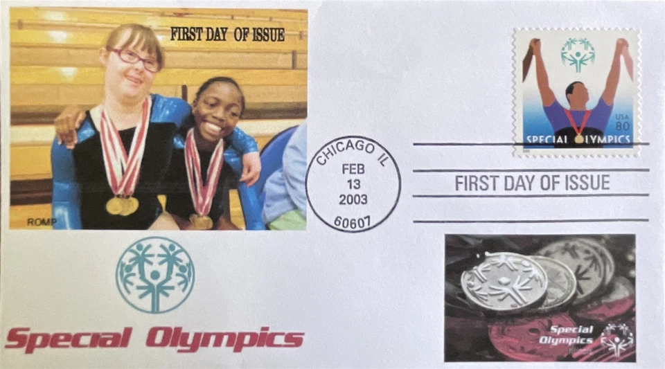 Romp Cachets 3771 Special Olympics 2003 Chicago 4 Bar Cancel  - Image 1 of 1