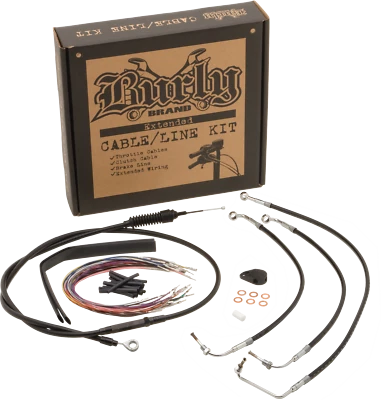 Burly Brand B30-1033 Brake And Cable Control Kit 12" Ape Black - Изображение 1 из 2