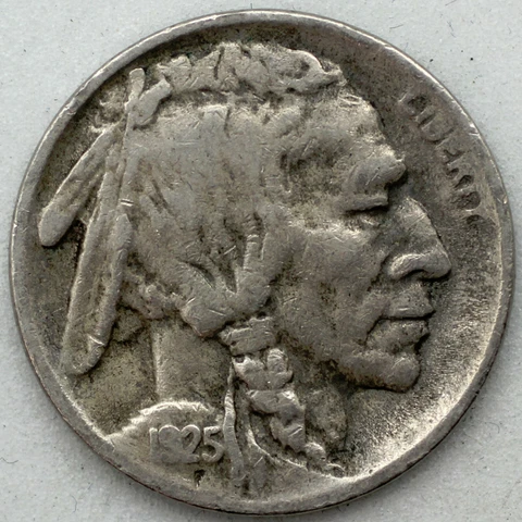 1925-S Buffalo Nickel - VF Cover