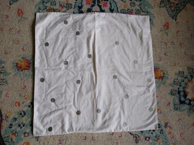 KATE SPADE New York Travesseiro Sham Bordado Pontos de Prata Estilo Clássico Tamanho Euro - Imagem 1 de 4