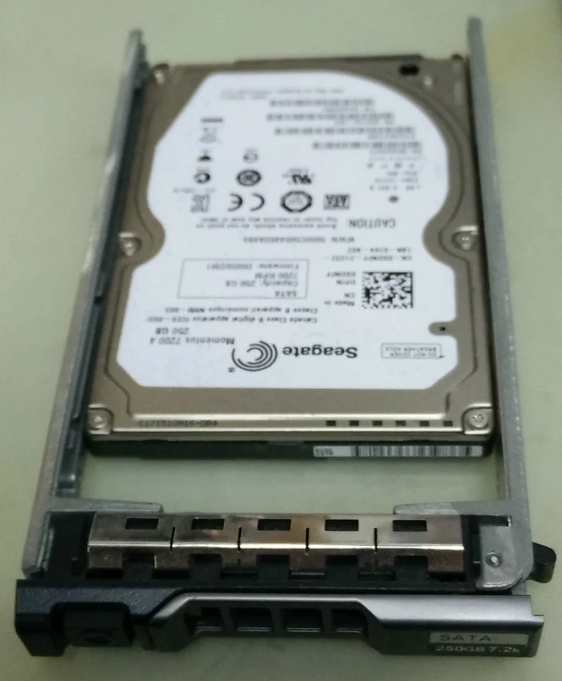DELL XDNFF 250GB 7200 RPM 2.5" SATA Hard Disk Drive with Dell Tray - Image 1 of 1