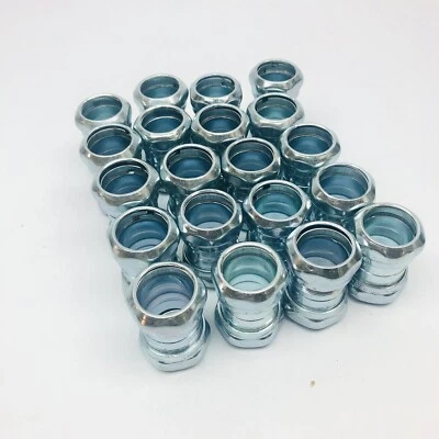 QTY OF 20 APPLETON 6075S 3/4" COMPRESSION TYPE EMT COUPLING - Image 1 of 4