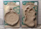Rare Htf Wilton Clay Cookie Mold Stamp Christmas Ornament & Stocking Holiday