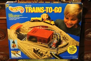 Vintage Mattel Hot Wheels Railroad Trains-To-Go with Box - UNOPENED CONDITION - Picture 1 of 6