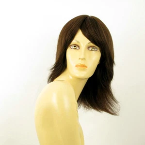 Perruque femme 100% cheveux naturel châtain ref ROSALIE 6 - Picture 1 of 7