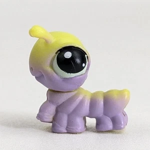 Littlest Pet Shop LPS Baby Purple Yellow Inchworm Mini Caterpillar No # - 2005 - Picture 1 of 6