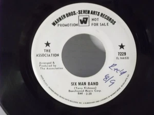 The Association,WB 7229,"Six Man Band'",US,7" 45,1968 PROMO pop rock, Mint- - Picture 1 of 2