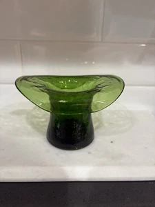 Avocado grün Crackle Glas Zylinder Hut  - Bild 1 von 6
