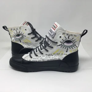 Sneakers unisex Hunter for Target in tela immersa arte di MRBob - Bianco 8M/10W - Foto 1 di 10