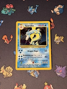 Pokémon Cards Gyarados 6/102 Holo Rare Base Set UNLIMITED - (NM-) - Picture 1 of 6
