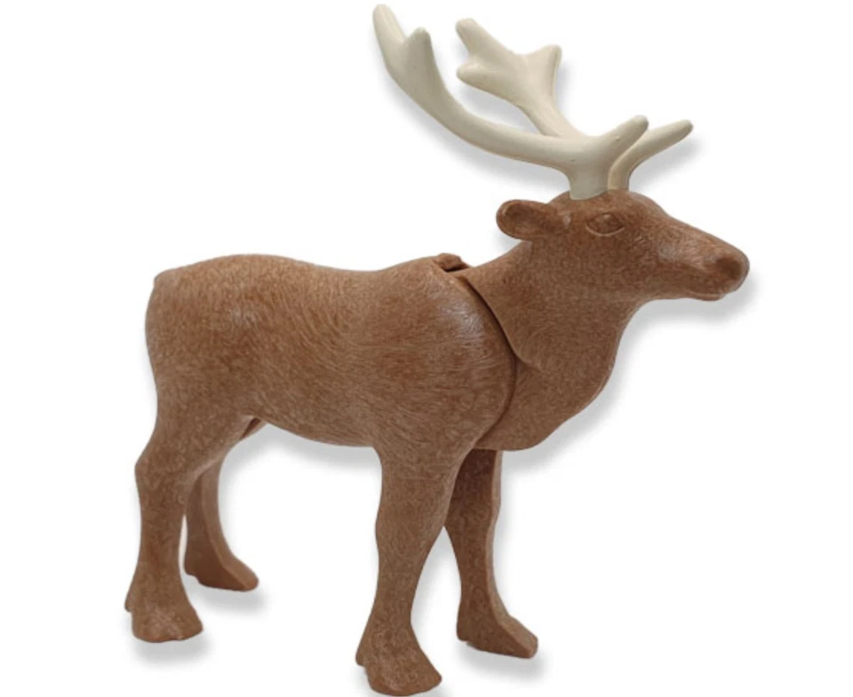 PLAYMOBIL FIGURA RENO MARRON POLO NORTE TRINEO NAVIDAD POLAR ARTICO PAPA NOEL - Imagen 1 de 1