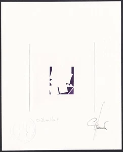 Monaco Sc2133 Philexfrance 99, France #4, #92, Eiffel Tower, Signed Die Essay - Picture 1 of 1