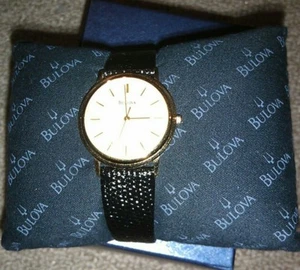 Bulova Men's 97A50 Classic Watch Leather Strap - Beautiful, New - Picture 1 of 6