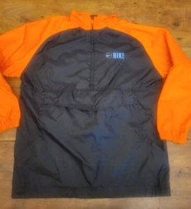Vtg Y2K Nike Pullover Windbreaker Jacket Black Sz XL 18-20 Youth/Mens Small - Picture 1 of 12